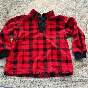 Carter's Plaid Red and Black Sweater l 3T
